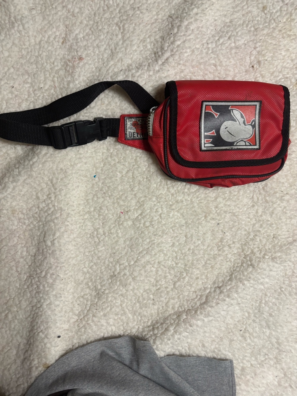 Vintage Disney Fanny pack nylon red belt bag